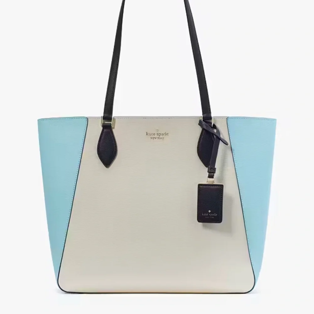 Kate Spade Poppy Colorblock Large Tote Blazer Blue Multi Colorblock
